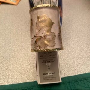 White Barn Gold Floral Wallflowers Plug-In Fragrance Holder